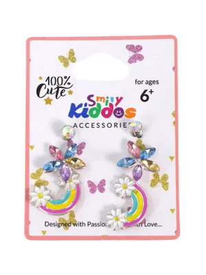 Smily Kiddos Rainbow Flower Ear Ring Set - 3