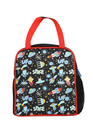 Joy lunch Bag - Space Theme - Black