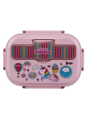 Stainless Steel Lunch Box - Dream Land Theme - Light Pink