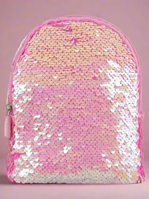 Smily Kiddos Reversible Sequin Casual Backpack – Pink