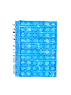 Spiral Pop It Notebook- Light Blue