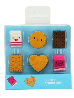 Biscuit Eraser Set