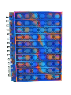 Spiral Pop It Notebook - Blue
