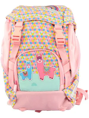 Llama Campus Backpack – Pink