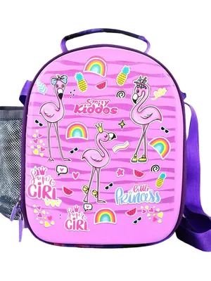 Hardtop Eva Lunch Bag - Flamingo Theme - Purple