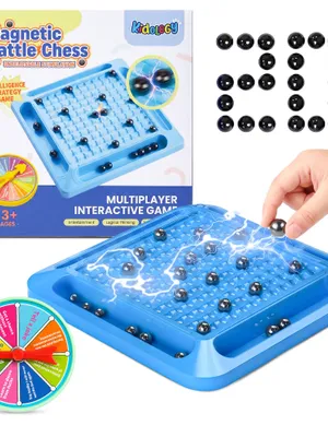 Kidology Magnetic Travel Chess Set for Kids & Adults, Foldable Board Game, Portable Strategy Game for Family & Travel