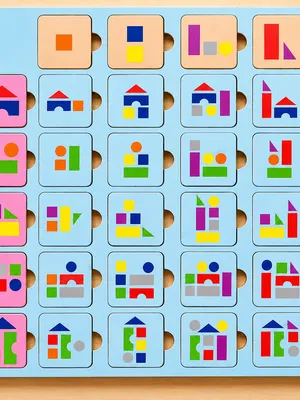 Build & Match Color Pattern Puzzle