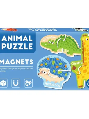 2 Piece Magnetic Jigsaw Puzzle