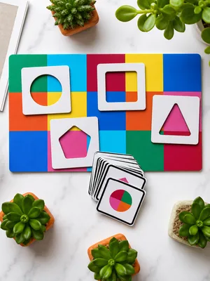 Search And Find - Shape Matching Pattern