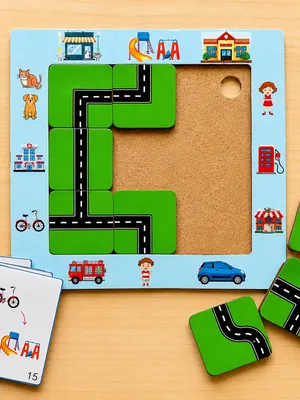 Road Map Maze Game
