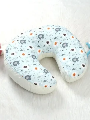 Appu and friends 100% Nursing/Feeding Pillow with removable organic cotton cover