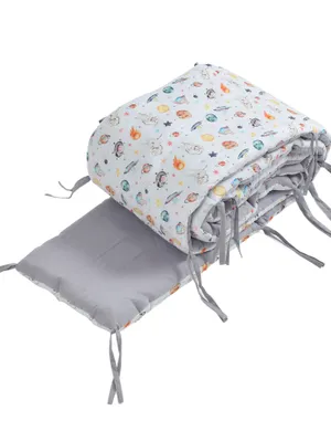 Pets Of The Galaxy Reversible Cot/Crib Bumpers For Baby Bedding