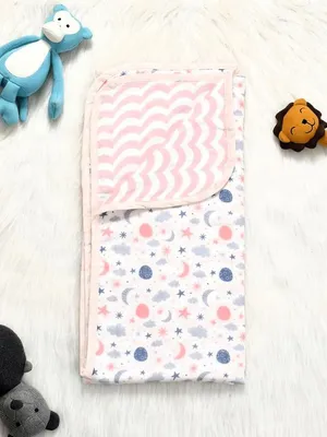 Twinklers 6-layer 100% Organic Cotton Muslin Reversible Blanket
