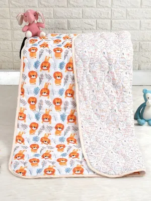 King Uncle Organic Cotton Quilted Muslin Reversible Blanket