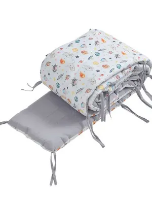 Pets Of The Galaxy Reversible Cot/Crib Bumpers For Baby Bedding