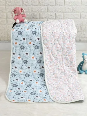 Appu and Friends Organic Cotton Quilted Muslin Reversible Blanket