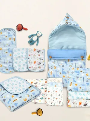 Dinoland Combo Of 13 Pcs Newborn Essentials