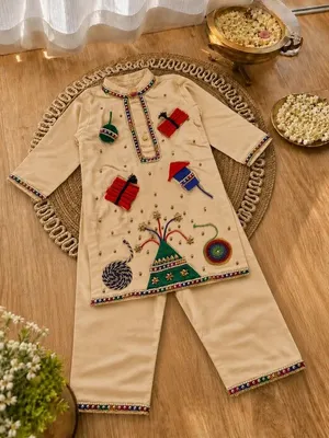 Diwali Special Boys Kurta Pyjama Set