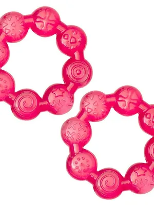 Adore Luscious Water Filled EVA Teether- Beads Red- 2pack