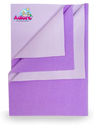 Adore Insta Dry Water Absorbent Baby Bed Protector Sheet - Small - 50*70cm - LILAC