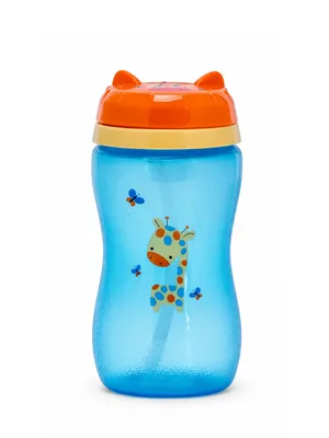 Adore Swipey Twist to Sip Straw Sipper 270ml - Blue