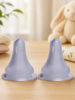 Adore ACT Anti Colic Teat Premium Matte Finish Narrow Neck Silicone Nipple - Pack of 2 -Fast