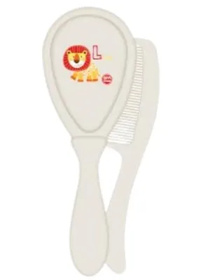 Adore Smarty Baby Hair Brush & Comb Set- Orange Lion