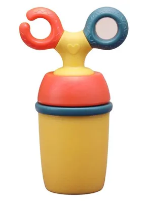 Adore Twig! Silicone Food/Fruit Nibbler with Safety Head, Soft Pacifier/Feeder - Orange