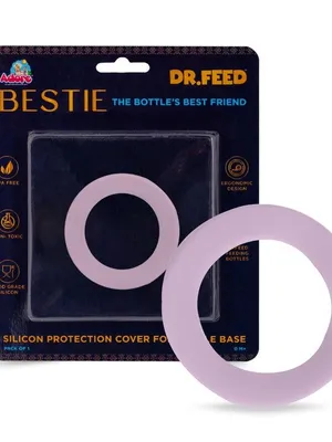 Adore Dr.Feed Bestie! The Silicon Base for Dr.Feed Wide Neck Bottles- Lucky Lavender Pack of 2