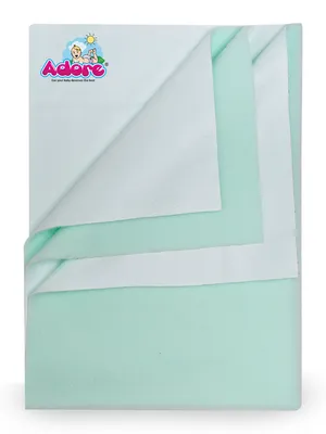Adore Insta Dry Water Absorbent Baby Bed Protector Sheet - Small - 50*70cm - SEA GREEN