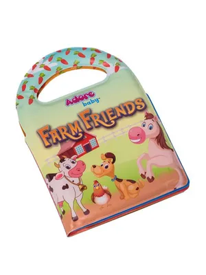 Adore Baby Farm Friends Bath Book Attractive and Interactive- Multicolor