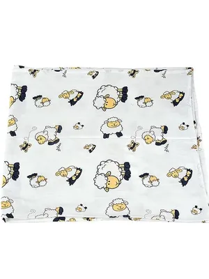 Adore Basics Organic Cotton Muslin Baby Swaddles L 120 x B 120 cm - Sheep print