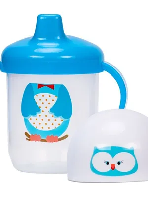 Adore SPINHX Duck Bill/ Hard Spout Sipper with Twin Handle & Hygiene Cap- 250ml- Blue