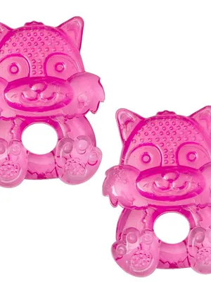 Adore Luscious Water Filled EVA Teethers- Pink Squirrel -2pack