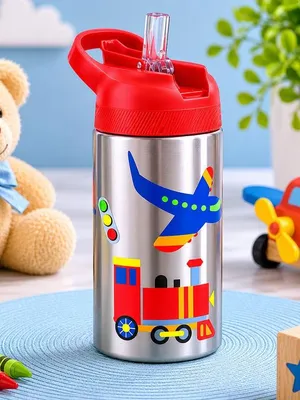 Adore Lumina- The Premium Stainless Steel Straw Sipper- Red 550ml