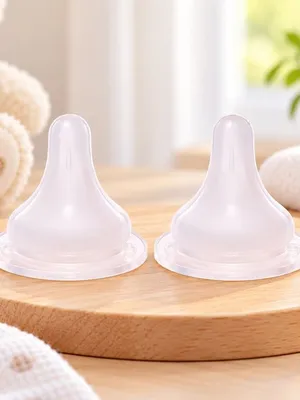 Adore Nok Nok Anti-Colic Wideneck Teat Pack of 2 Nipples - Slow Flow Nipple