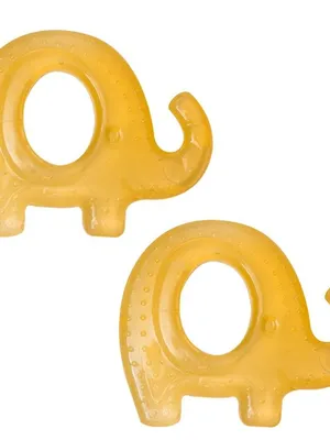 Adore Luscious Water Filled EVA Teethers- Yellow Elephant -2pack