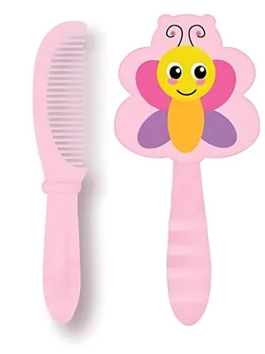 Adore Jungle Fun Baby Brush & Comb Set- Butterfly