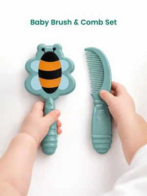 Adore Jungle Fun Baby Brush & Comb Set- Honey Bee