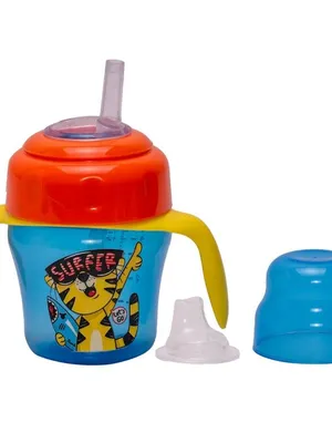 Adore Omega 2 Stage Spout & Straw Sipper with Twin Handle -150 ml - Surfer
