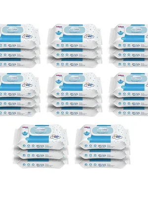 Adore Baby Paani Wipes - 99.9% Pure Water Wipes - FDA Approved- Dermatologically Tested - Goodness of Aloevera- Unscented- Pack of 72n Wipes* 24 Wipes