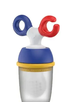 Adore Twig! Silicone Food/Fruit Nibbler with Safety Head, Soft Pacifier/Feeder - White