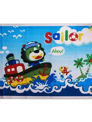 Adore Instadry Printed Baby Bed Protector- 50*70cms - Sailor