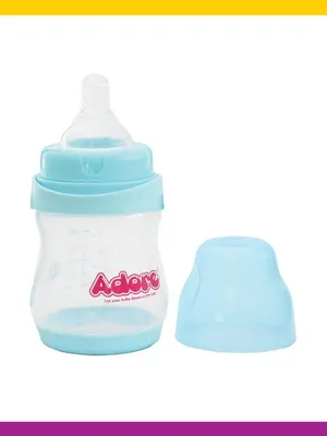 Adore Jiggle 2 in 1 Feeding Bottle 150ml - Blue