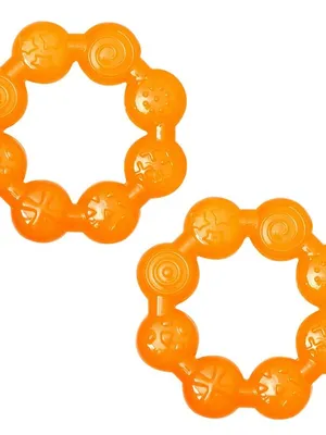 Adore Luscious Water Filled EVA Teether- Beads Orange 2pack
