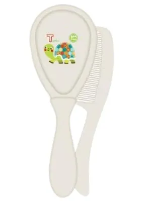 Adore Smarty Baby Hair Brush & Comb Set- Green Turtle