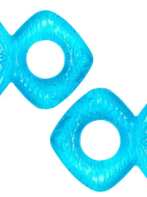 Adore Luscious Water Filled EVA Teethers- Blue Fish -2pack
