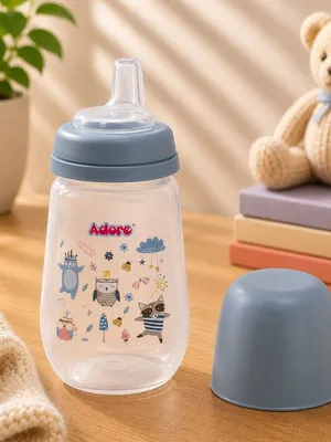 Adore Meta Wideneck Spout Sipper- Spill Proof- 250ml - Blue