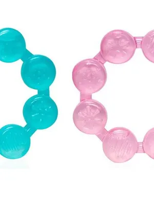 Adore Luscious Water Filled Teether- Beads - Pack of 2- Multicolor