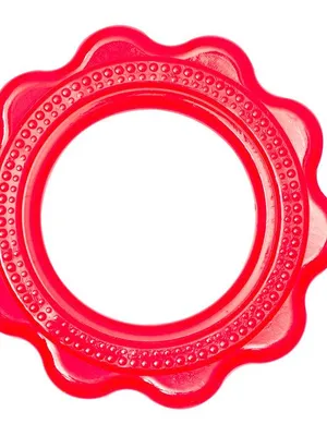 Adore Luscious Jumbo Water Filled EVA Teether- Big Ring Red